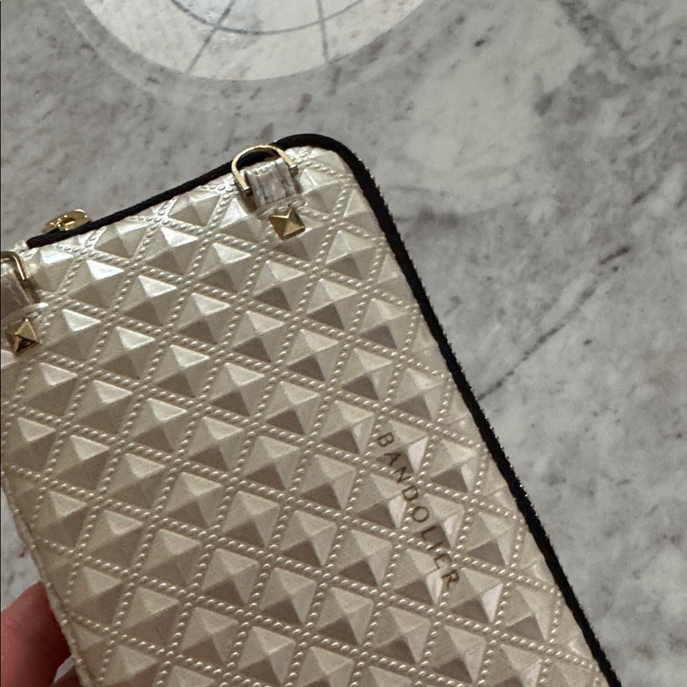 Set of Bandolier Sheila Pyramid Embossed Expanded Zip Pouch and iPhone case - Picture 4 of 6